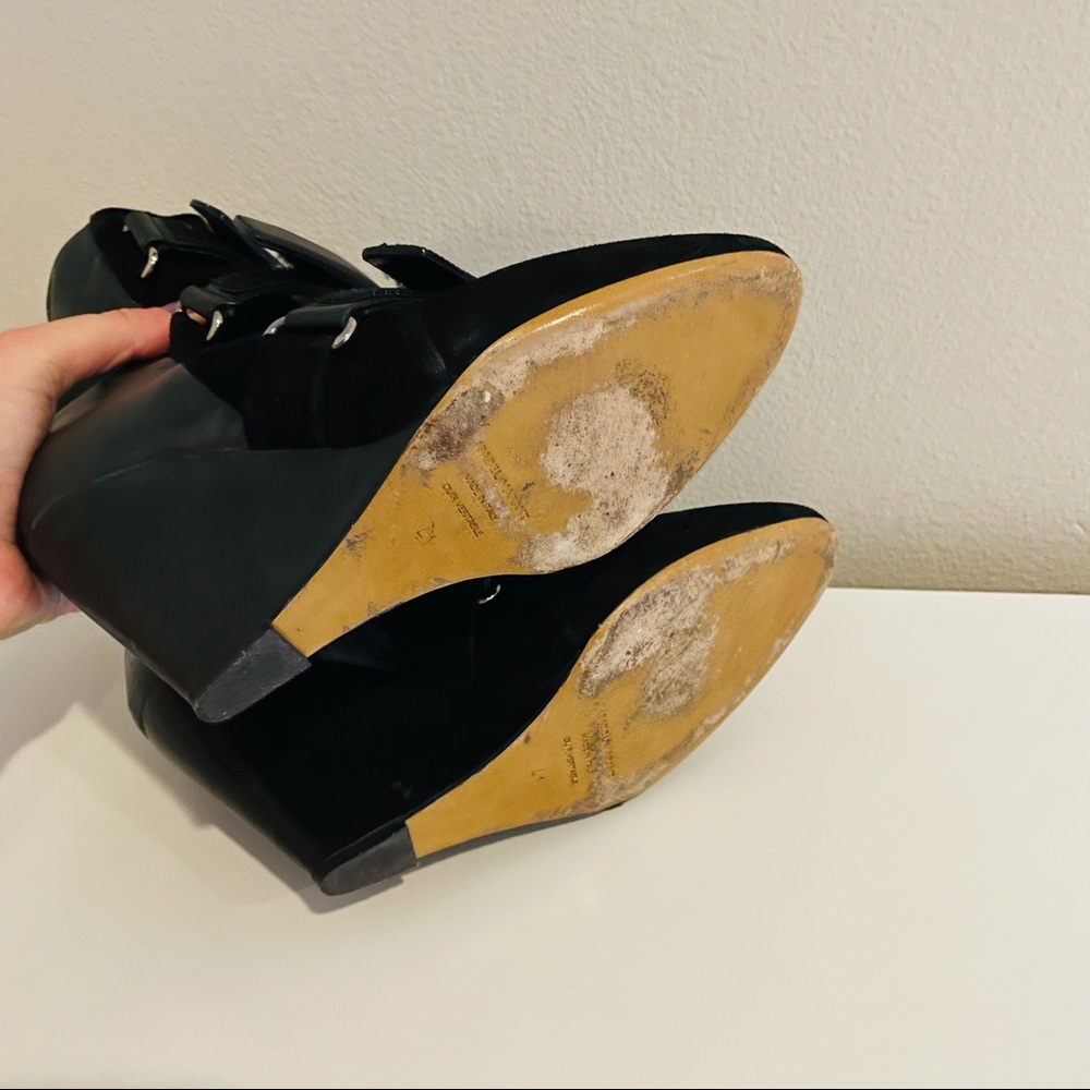 🇫🇷 Isabel Marant scarlet poney wedge boots - Picture 8 of 9